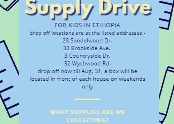 School Supply Drive flyer